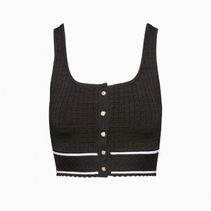 Babaton Sculpt Knit Button Tank
